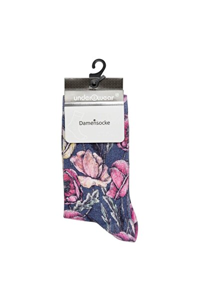 Underwear Дамски чорапи с флорален мотив 35-38