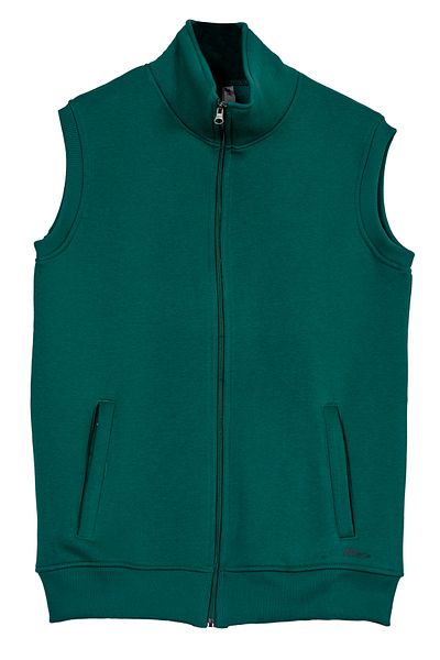 BSM Men's Winter Comfortable 3 Thread Cotton Ribbed Zippered Stylish Sports Vest Jacket