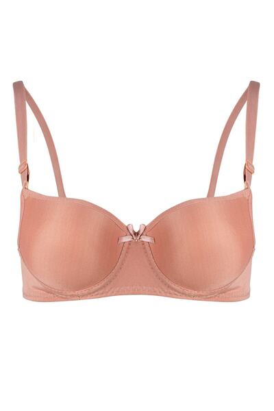 Rare White حمالة صدر نسائية مبطنة بالبودرة مع أشرطة قابلة للتعديل