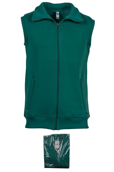 BSM Men's Winter Comfortable 3 Thread Cotton Ribbed Zippered Stylish Sports Vest Jacket