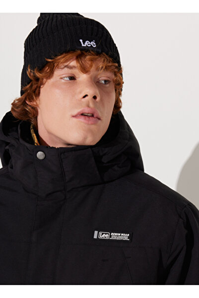 Lee Men's Black Coat L232220001 Parka Jacket