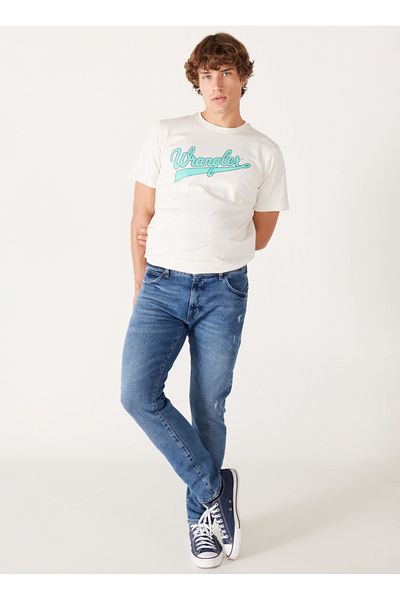 WRANGLER Low Waist Slim Fit Herren-Jeanshose W18S033Z91 Larston Jeanshose
