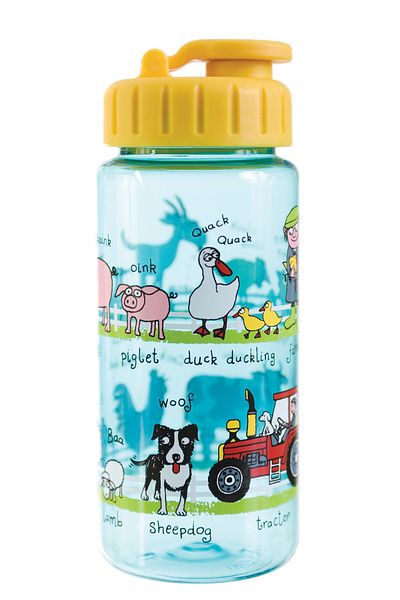 Tyrrell Katz Straw Flask / Drinker 400ml Farmyard // Farm Animals