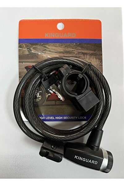 Kinguard KİNGUARD BİSİKLET MOTOSİKLET KİLİDİ 10MM 1500CM UZUNLUK SİYAH