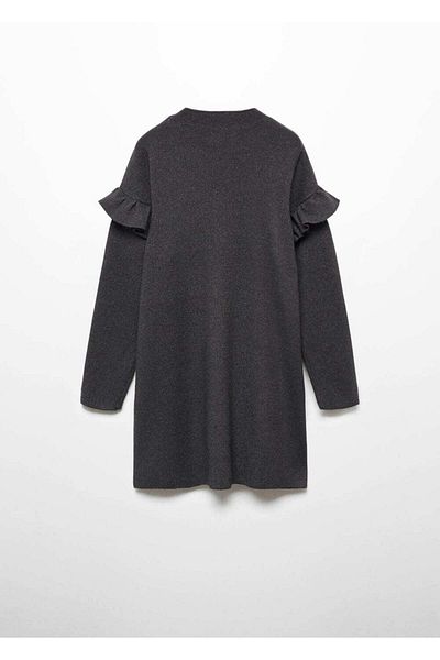 MANGO Kids Γυαλιστερό πλεκτό φόρεμα