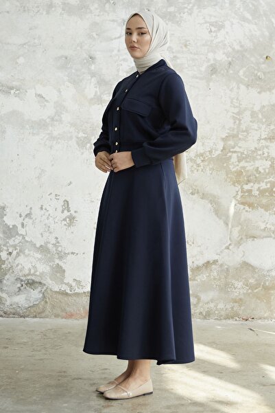 InStyle Mileya búvárruha fedőzsebszoknyával - sötétkék