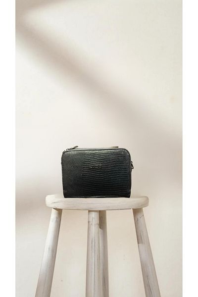 Armine 228 Black Bag Croco