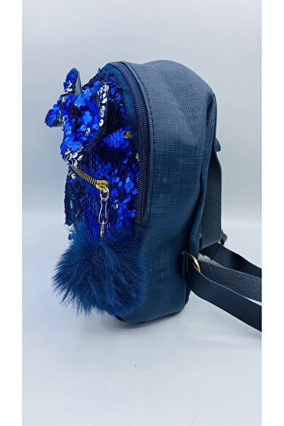 MUSCO Girl's backpack with pom-pom ribbon and sequins