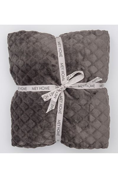 MEYHOME Wellsoft TV Blanket 150x200 cm (Baklava Pattern), anthracite