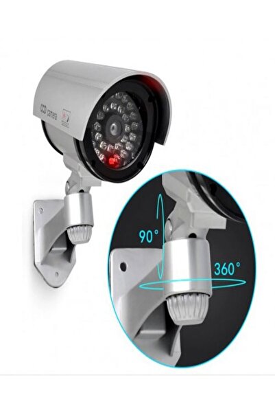 mrtbilisim Gece Görüşlü Görünümlü Caydırıcı Kamera Güvenlik Kamerası Led Işık...