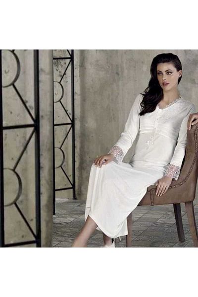 ERBAĞCI HOMEWEAR Lace Long Nightgown