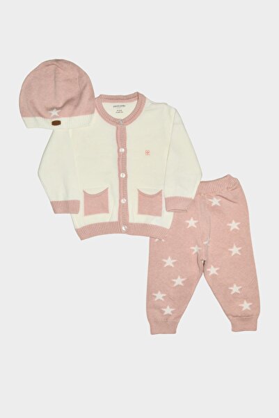 Pierre Cardin Yıldızlı Triko Bebek & Çocuk 3'Lü Alt-Üst Takım 303955