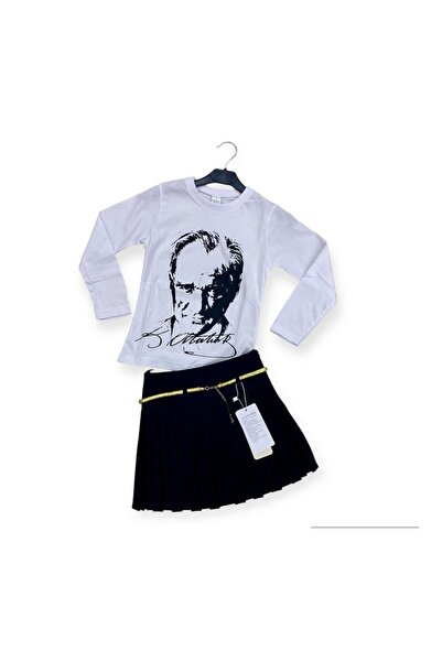 nacar çarşı Tricou cu mânecă lungă pentru fete, cu imprimeu Ataturk - Set cu ...