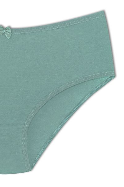 HNX Βαμβακερό Πράσινο Ψηλόμεσο Plus Size Basic Γυναικείο Σλιπ