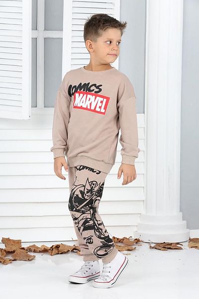 My Kids Wear طقم علوي مطبوع عليه بطل خارق