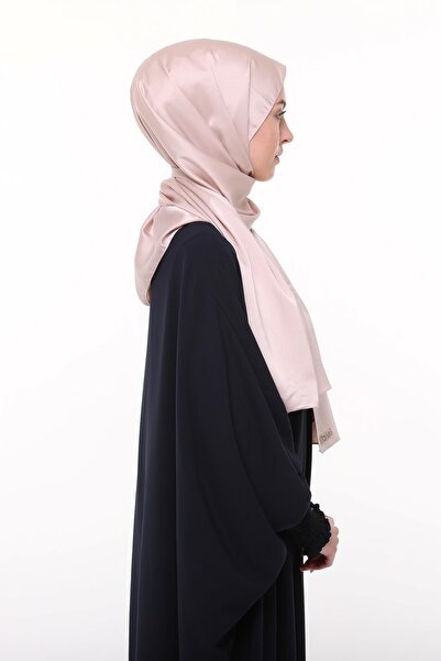 Altobeh Women's Plain Crepe Satin Shiny Luxury Evening Dress Shawl-beige