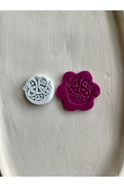 Volala Nordik Desen Seramik Polimer Kil Kurabiye Mühür