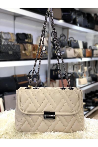 KONFOR Τσάντα χιαστί με σχέδιο κρέμας μπακλαβά