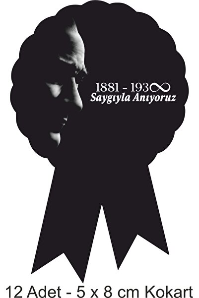 Atölye7Tasarım Ataturk Remembrance Cockade 5 x 8cm 12 bucăți HD de înaltă cal...