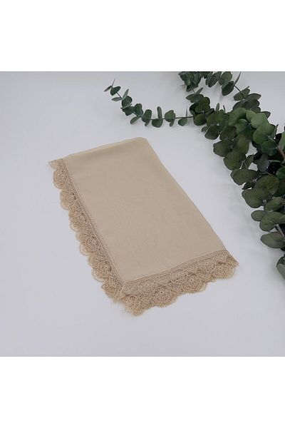 lenagiftworkshop Women Mother Chiffon Lace Needle Embroidered Hijab Prayer Mawlid Cover Evening Dress Shawl