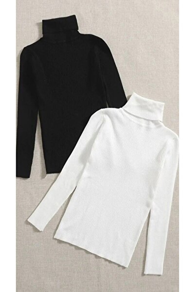 art of dress Pulover tricotat cu guler înalt, pachet de 2 - 20ktr220k275