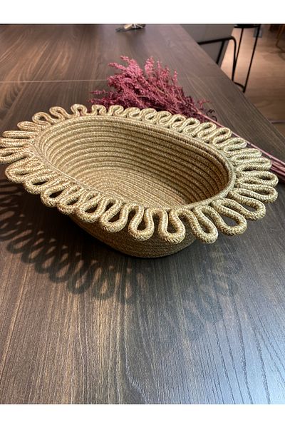 MaVaux Galaxy Natural, Jute, Patterned, Basket, Cabinet Interior, Children's Room, Organizer, Storage Basket