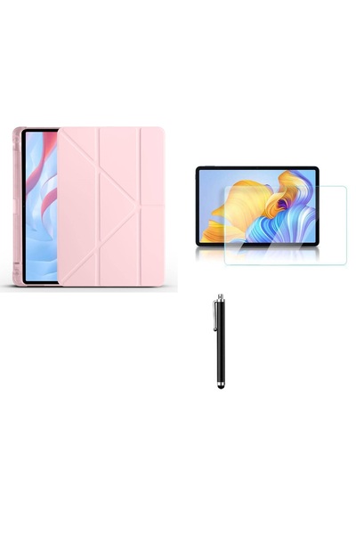 Nezih Case Huawei Honor Pad X9 Tri Folding Kalem Bölmeli Standlı Pu Deri Kılı...
