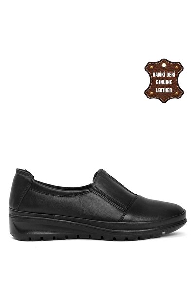 Voyager 7677 Жіночі шкіряні повсякденні туфлі чорні