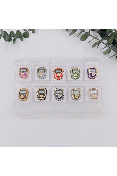 lenagiftworkshop 10 Adet Mika Kutulu ( Mevlit-Sünnet-Hac-Umre) Hediyelik Taşlı Zikirmatik
