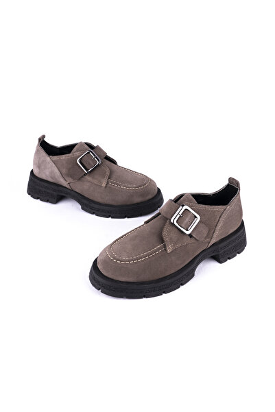 Emel Ayakkabı Hakiki Deri Rahat Tokalı Hafif Taban Oxford Ayakkabı