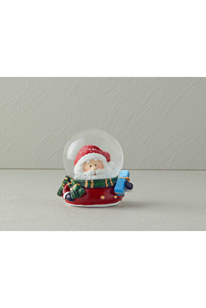 English Home Yılbaşı Christmas Snow Kar Küresi 6,5x8x8,4 Cm Kırmızı