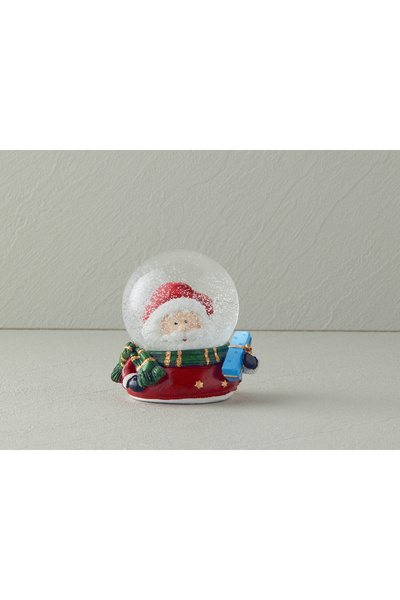 English Home Yılbaşı Christmas Snow Kar Küresi 6,5x8x8,4 Cm Kırmızı
