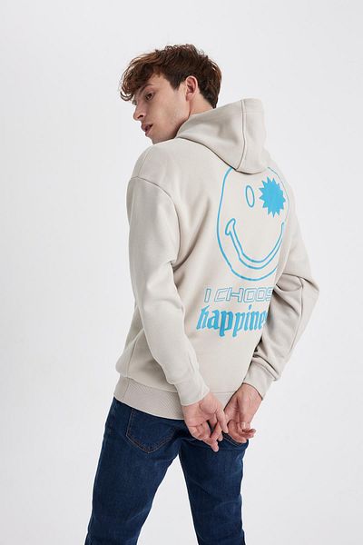 DeFacto SmileyWorld Oversize Fit Hooded Sweatshirt