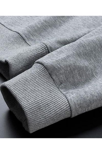 Toum Унисекс суитшърт с кръгло деколте Joon Wear - сив, голям размер, с щампа за бягане One Piece