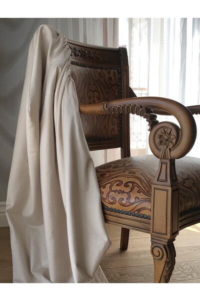 Silkarea Beige Color - 100% Cotton Satin, Oversized, Double Bed Sheet - 180X200 cm (Cornered Fitted Sheet)