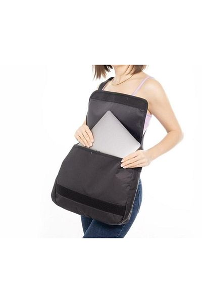 Touz Geantă neagră unisex cu imprimeu Blue Zoro