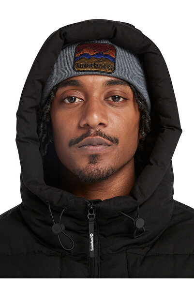 Timberland Ανδρικό παλτό με κουκούλα μαύρο Puffer - TB0A6JUD0011_Pullover