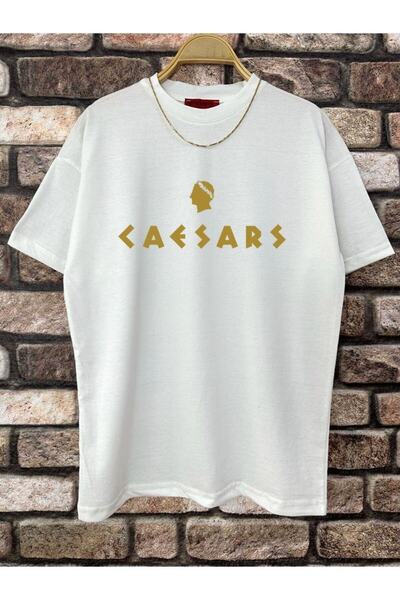 ORLONTEX Tricou cu imprimeu Caesars alb pentru bărbați
