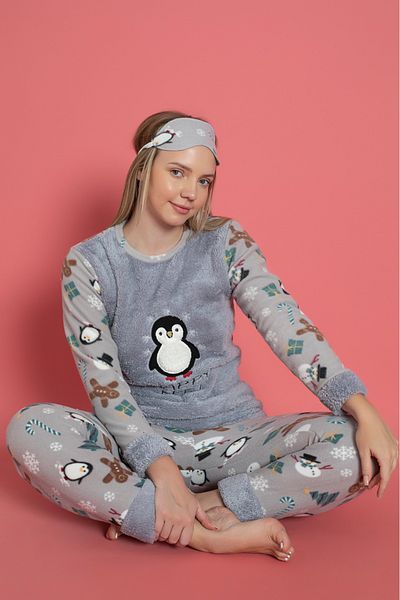 Asel Women's Fleece Pajama Set