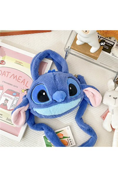Happy Toys Stich Lilo Omuz Çantası Dikiş Kadınlar Kızlar Crossbody Peluş Çanta