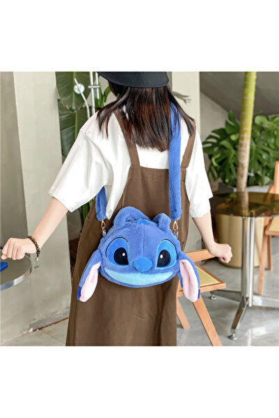 Happy Toys Stich Lilo Omuz Çantası Dikiş Kadınlar Kızlar Crossbody Peluş Çanta