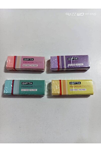 Gıpta ممحاة كبيرة بألوان الباستيل (4 قطع)