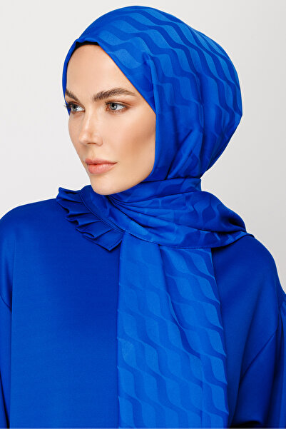 Mooncorn Хвилястий візерунок, шовковий жакардовий шаль