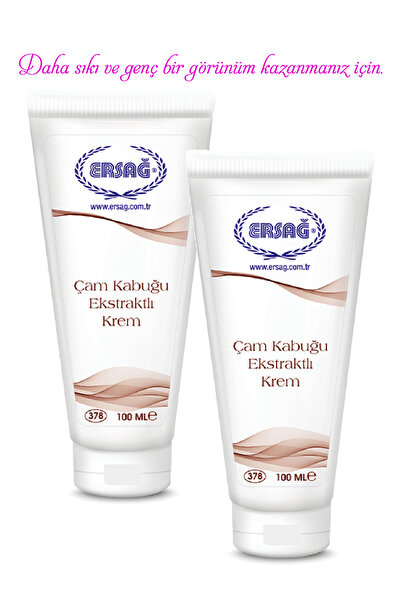 Ersağ 2 Adet ÇAM KABUĞU Ekstratlı Krem (100+100) ML