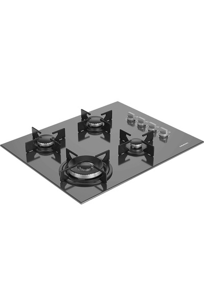 Grundig GIGL 622410 GR Wok Gözlü Gri Cam Ankastre Ocak