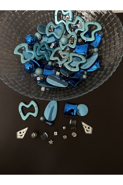 LİVZA BİJUTERİ Plastik karışık mix boncuk takı yapım seti 500 gr.çocuk hobi s...