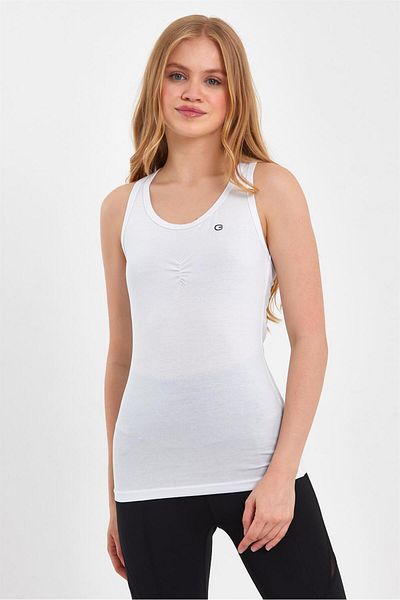 GRAB Tricou alb de înot fără mâneci