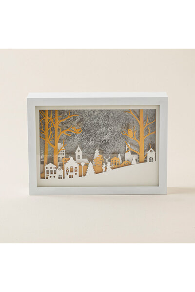 Chakra Framo Dekoratif Obje 2 Beyaz/altın