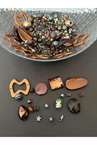 LİVZA BİJUTERİ Yılbaşı süsü Plastik karışık mix boncuk takı yapım seti 500 gr...