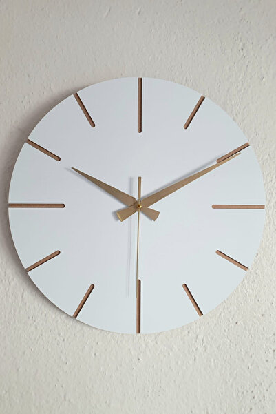 BAN MOD KOPYA - Dekoratif Özel Tasarım Ahşap El Yapımı Duvar Saati 34 X 34 Cm...